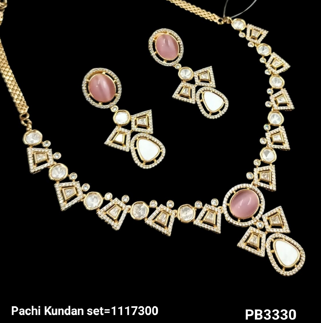Pachi Kundan Gold Plated Necklace Set